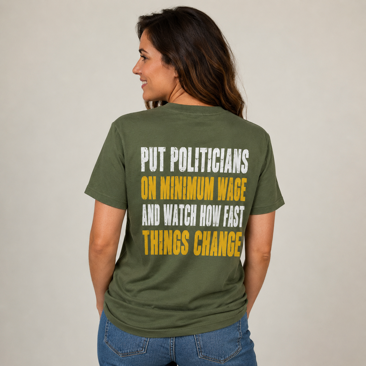 Put Politicians on Minimum Wage Funny T-Shirt