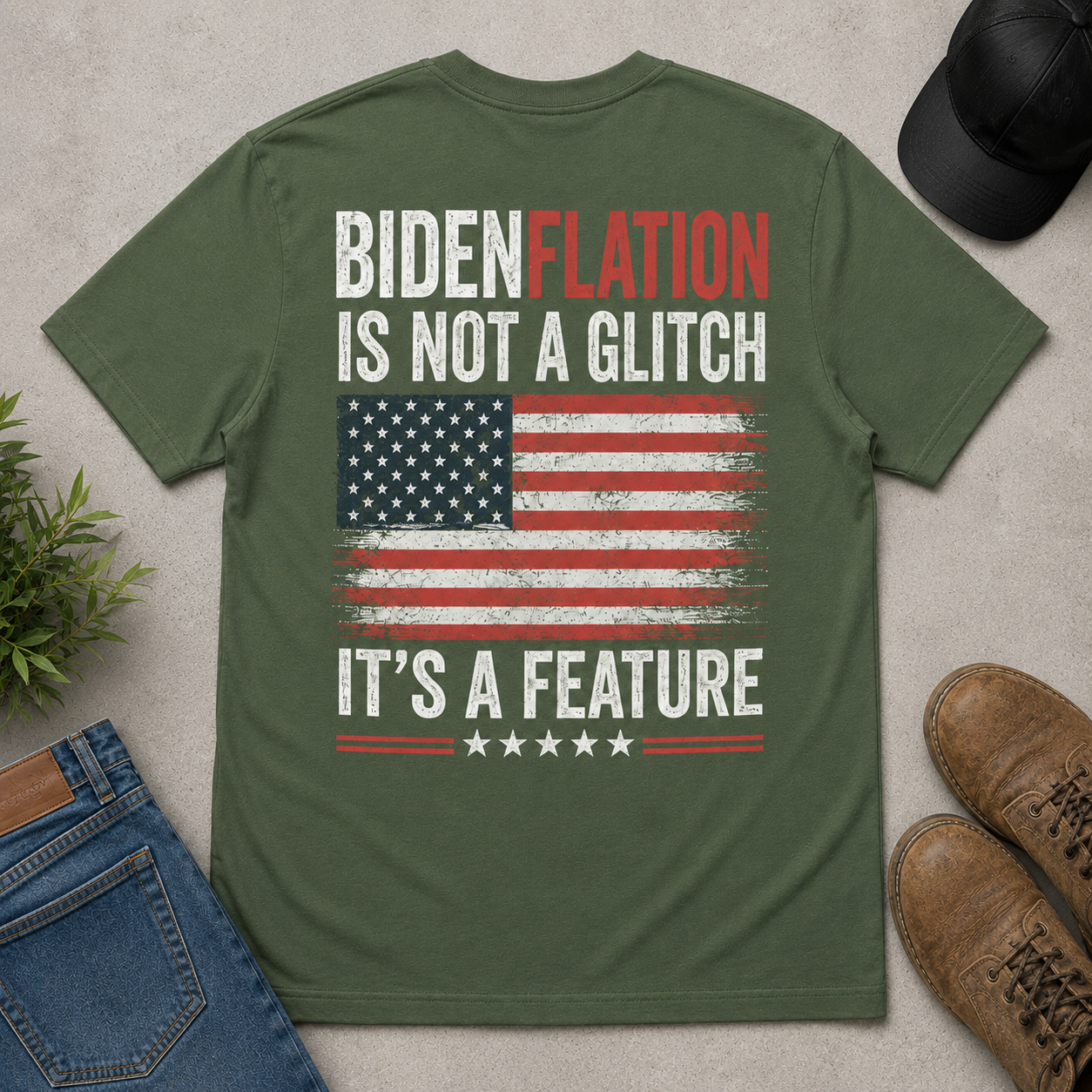 Bidenflation Is Not a Glitch Funny Political T-Shirt