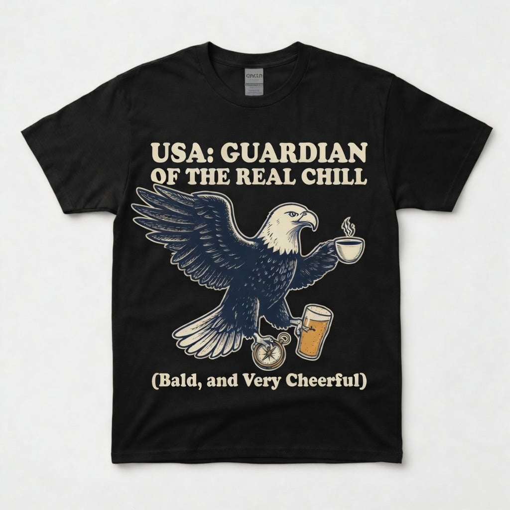 USA: GUARDIAN OF THE REAL CHILL. Bald, and Very Cheerful