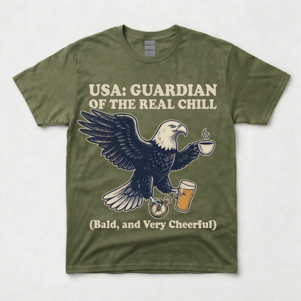 USA: GUARDIAN OF THE REAL CHILL. Bald, and Very Cheerful