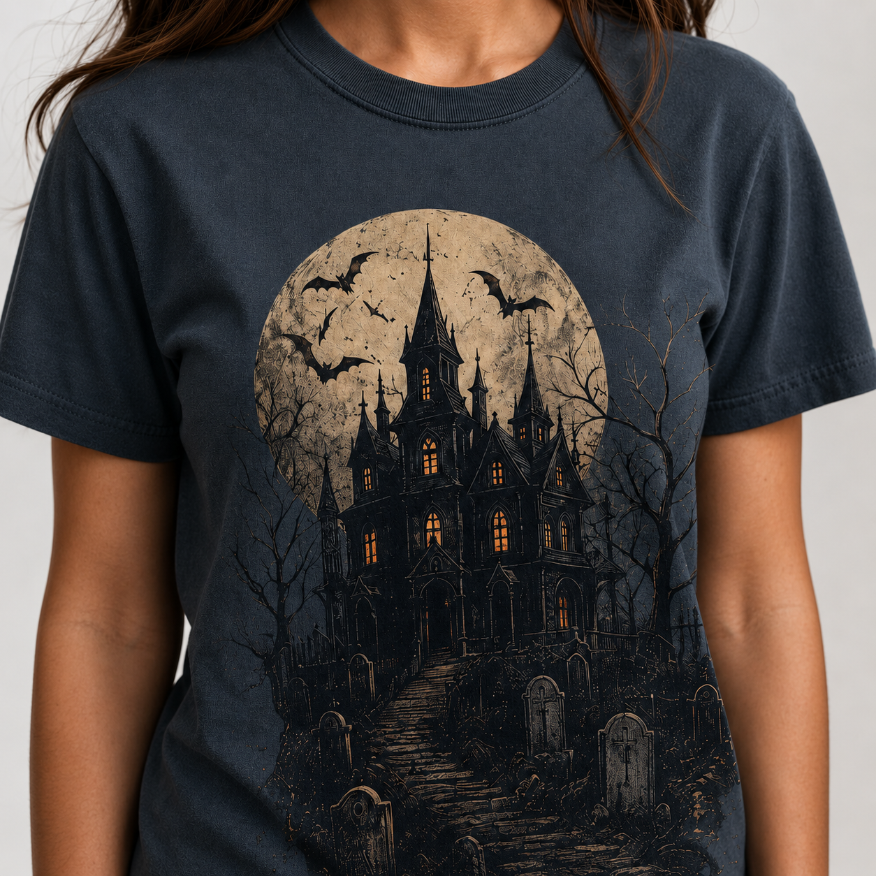 Haunted House Halloween Tee Shirt